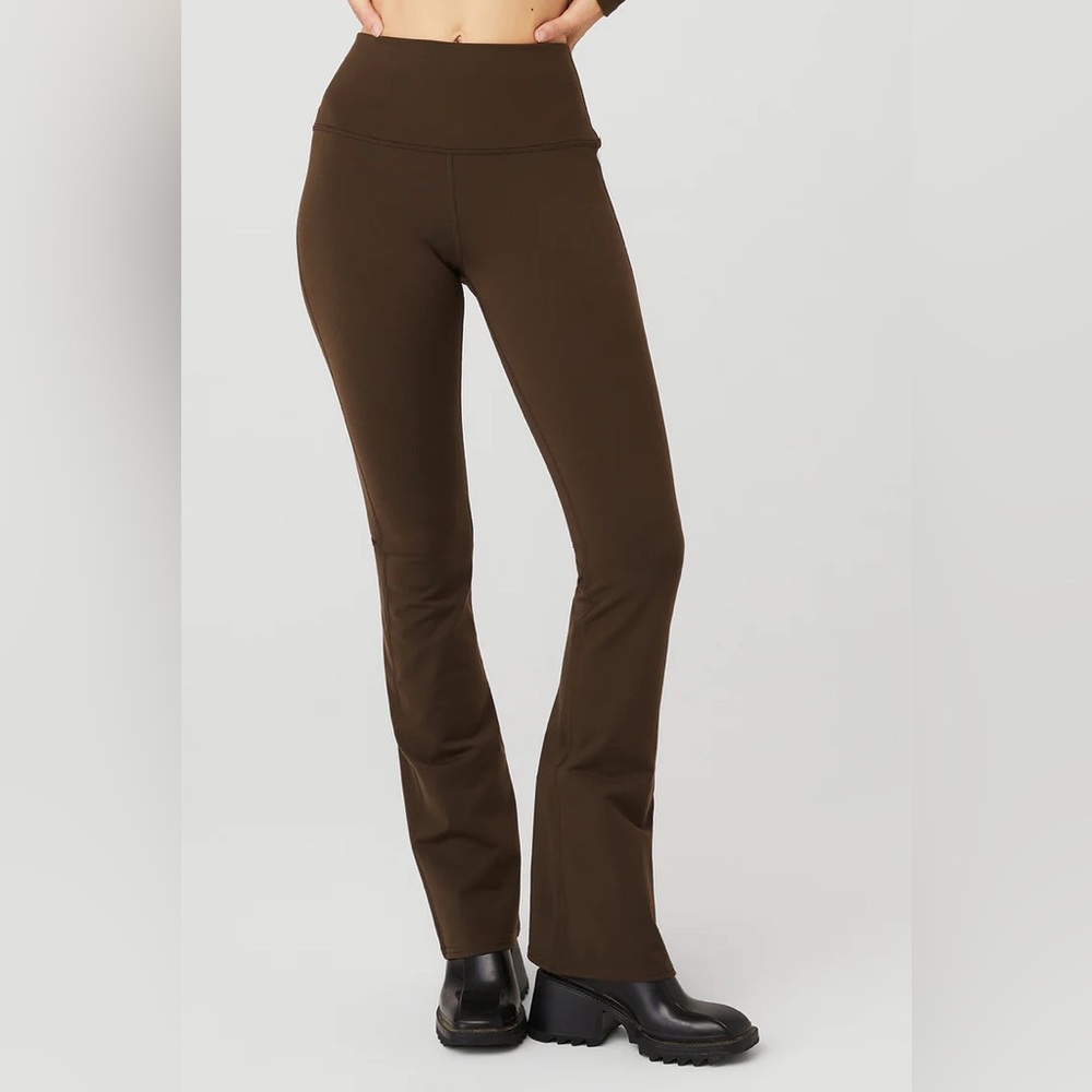 Airbrush High-Waist Bootcut Legging - espresso